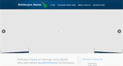 Desktop Screenshot of kotiharjunsauna.fi